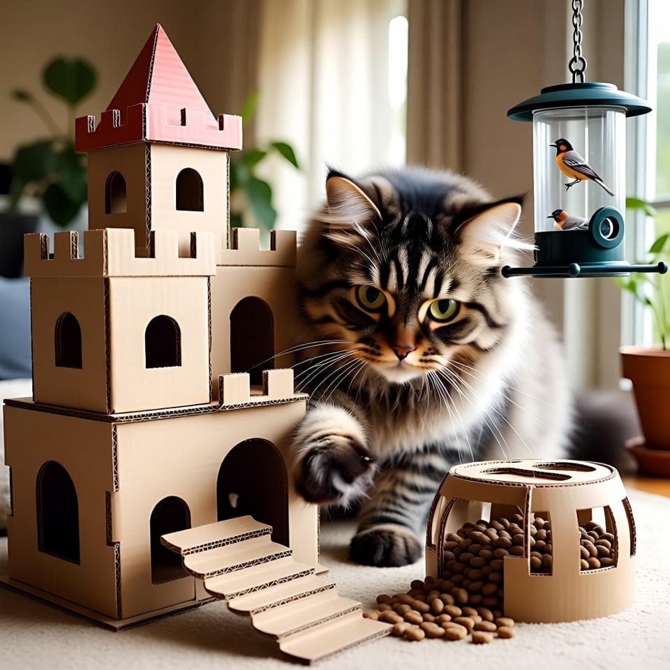 Enrichment for Indoor Cats: Games, Puzzles, and DIY Play Ideas
